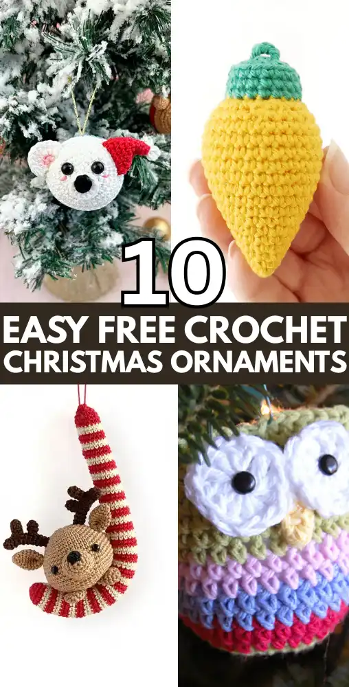 10 Easy Free Crochet Christmas Ornaments