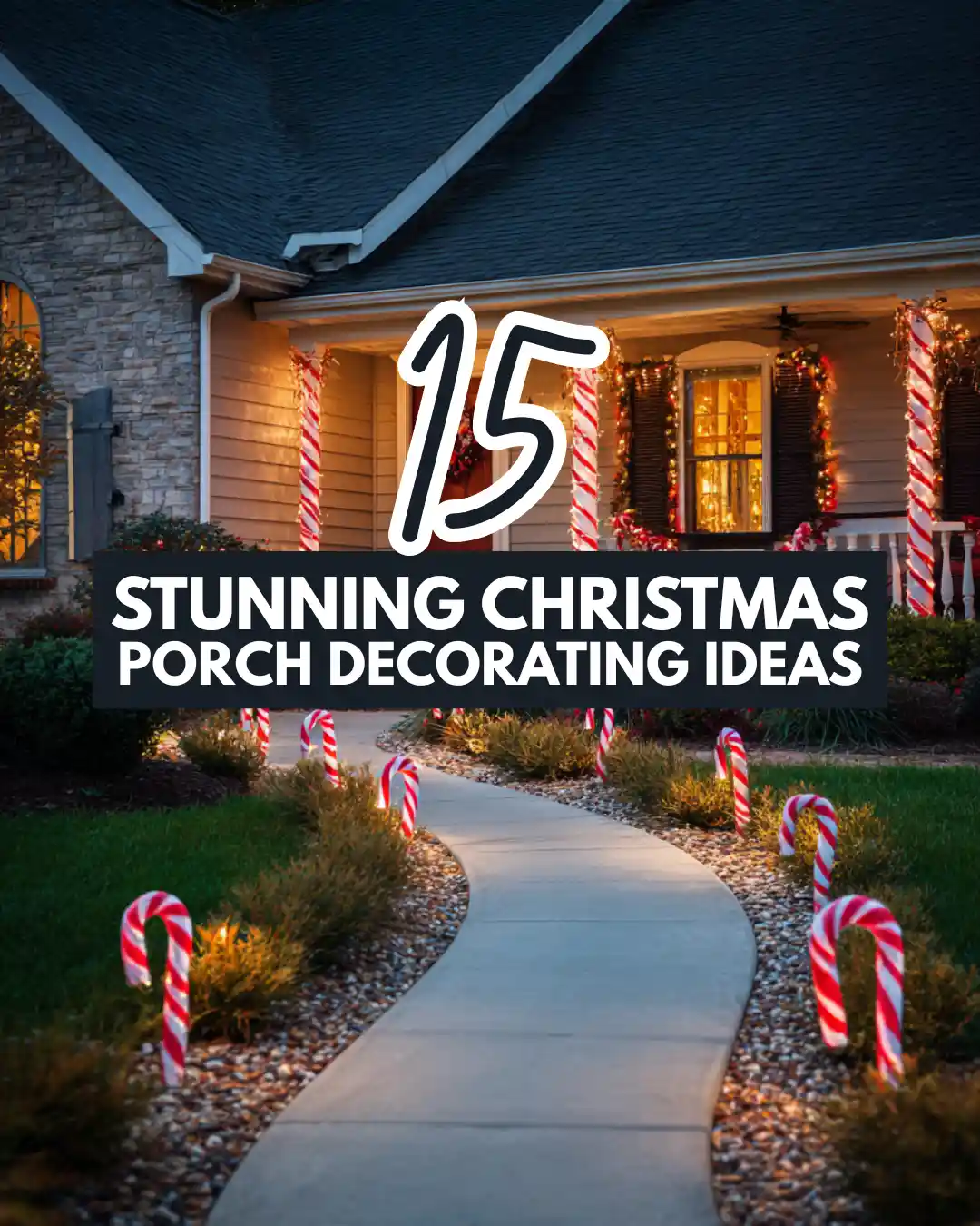 15 Stunning Christmas Porch Decorating Ideas