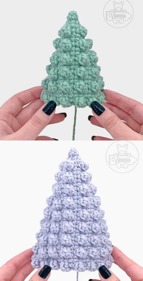 Minimalist Crochet Christmas Tree Set