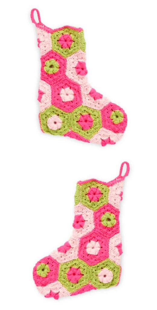 Caron Bold Pops Crochet Stocking Pattern
