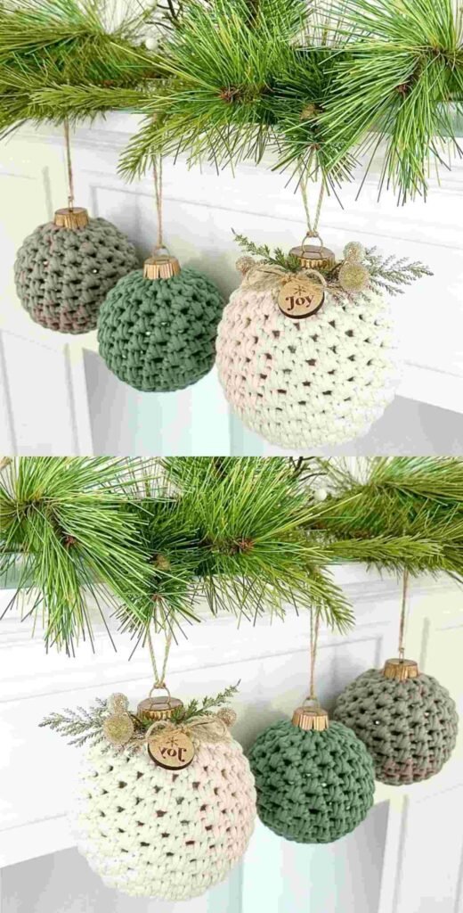 Crochet Christmas Ball Ornament