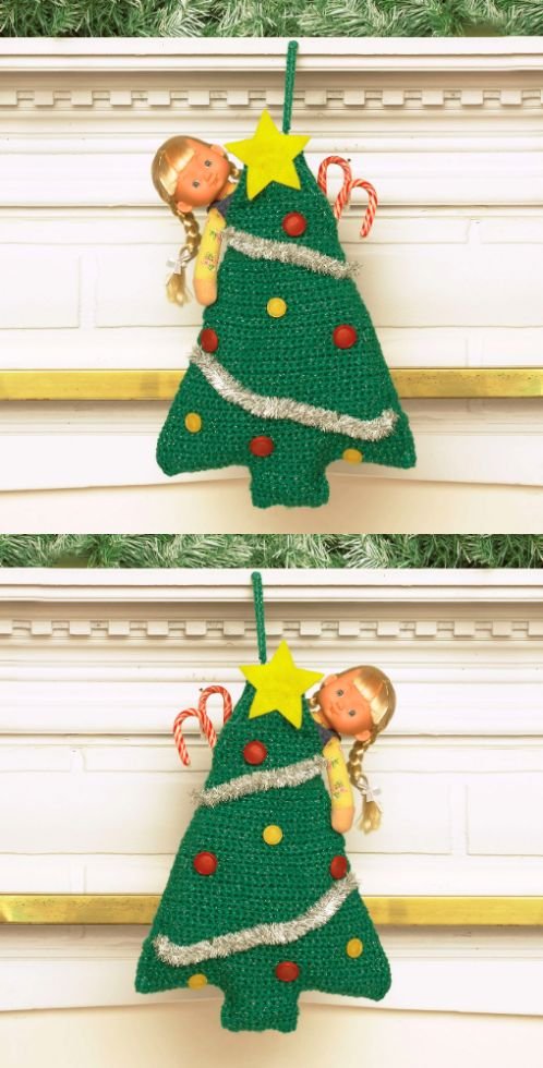 Free Bernat Easy Tree Stocking Pattern