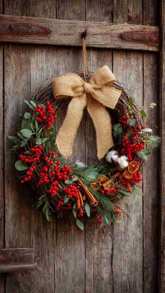 Rustic Burlap and Berries