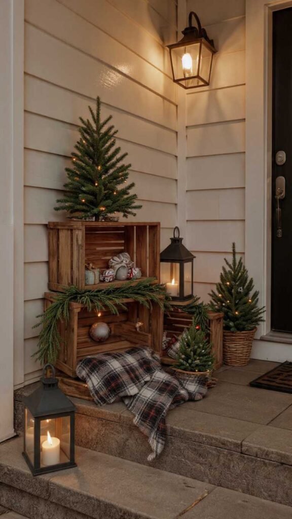 Rustic Wooden Crate Displays