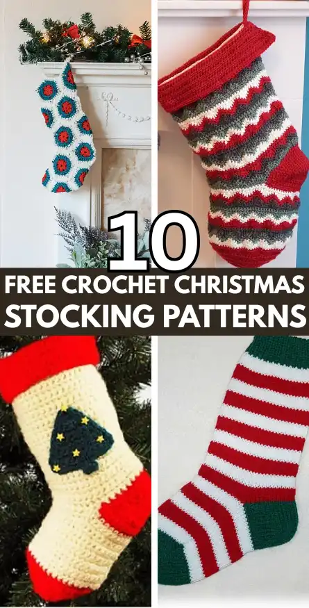 10 Free Crochet Christmas Stocking Patterns