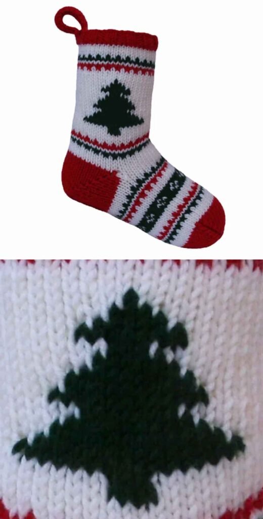 Classic Christmas Tree Stocking