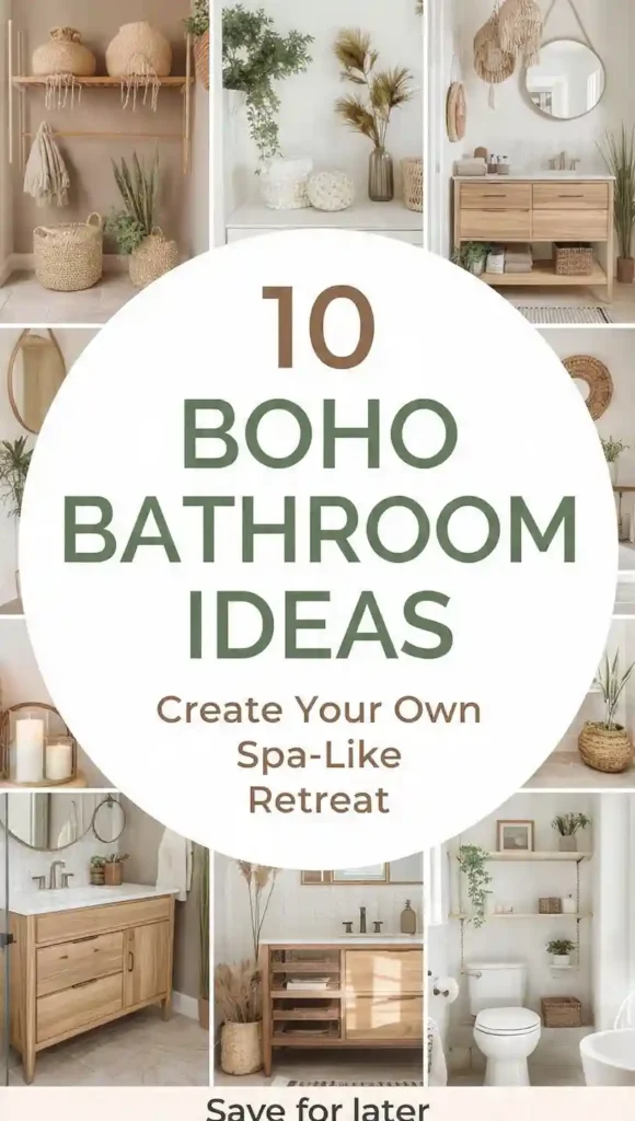 10 Boho Bathroom Ideas to Create Your Own Spa-Like Retreat