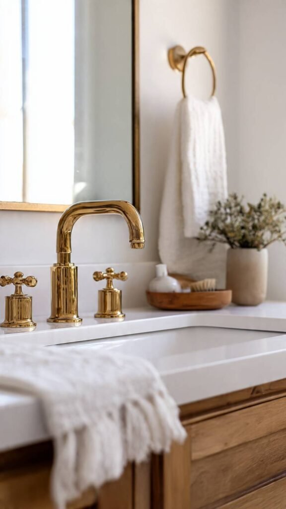 Brass or Matte Black Fixtures