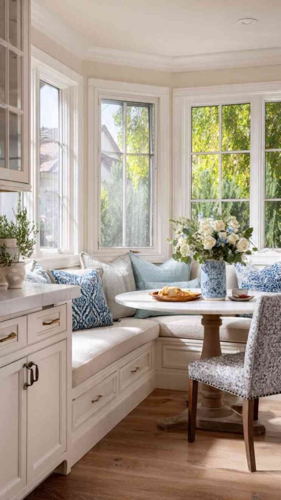 Built-In Banquette with Table