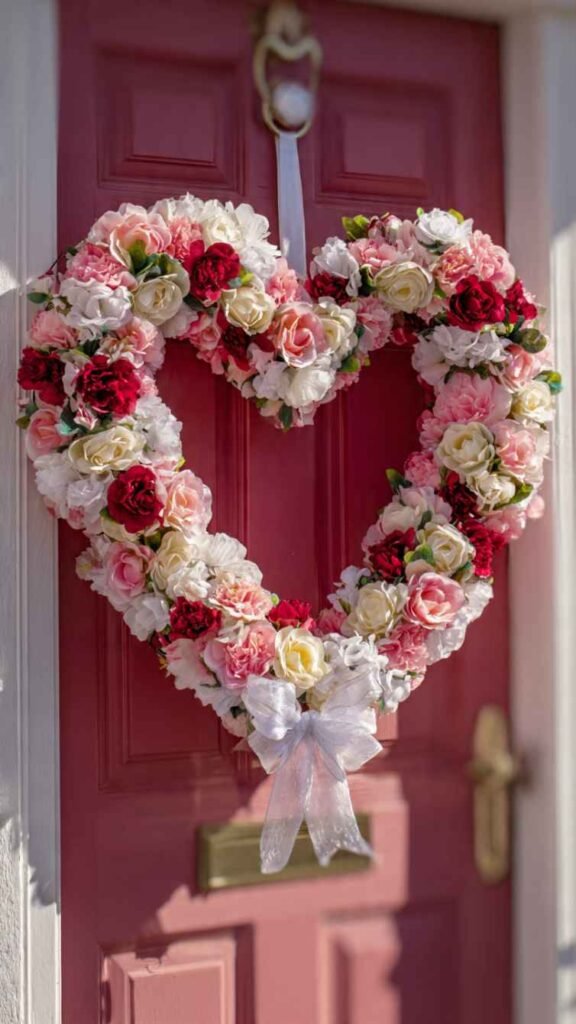 Heart-Shaped Wreath for the Front Door
