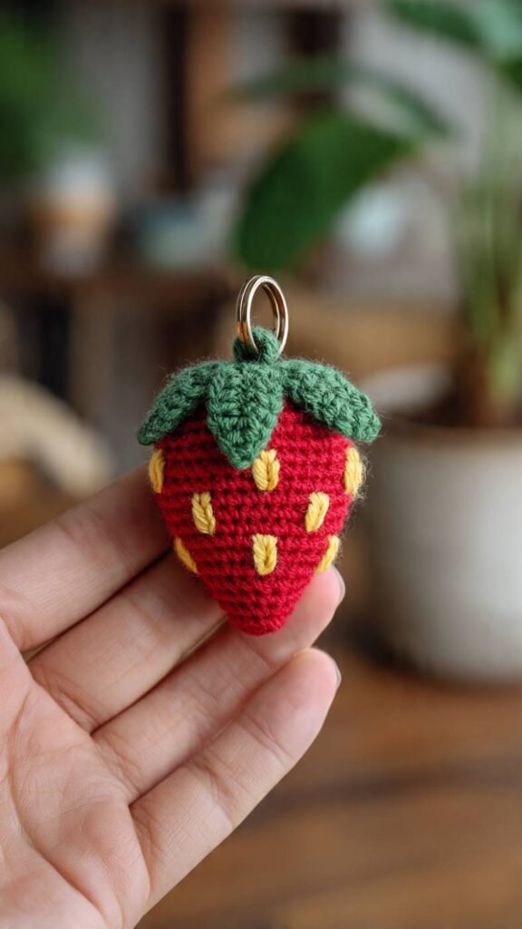 Little Strawberry Keychain