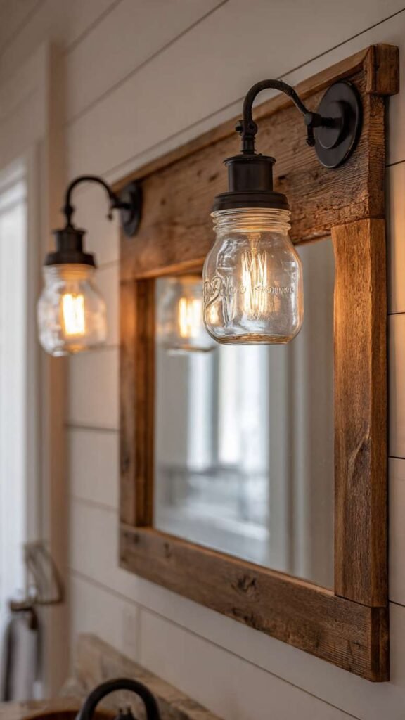 Mason Jar Lighting or Rustic Fixtures
