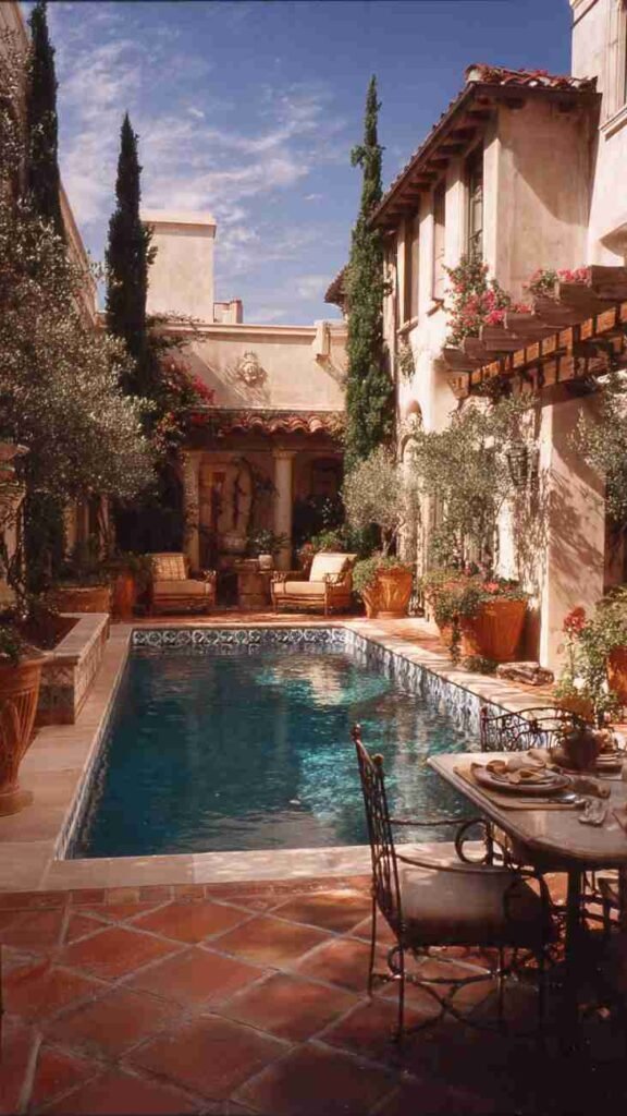 Mediterranean Courtyard Pool