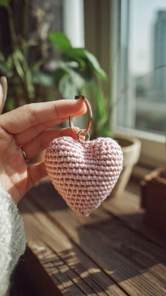 Mini Heart Keychain