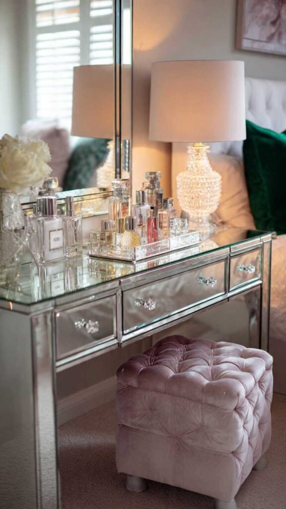 Mirrored or Glam Vanity