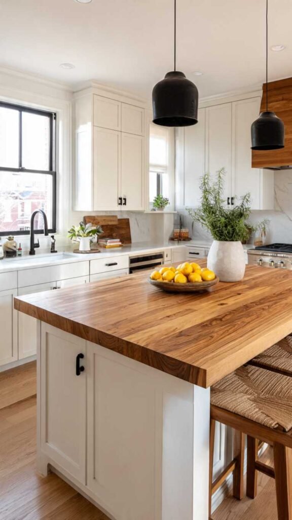 Natural Wood Countertops or Butcher Block