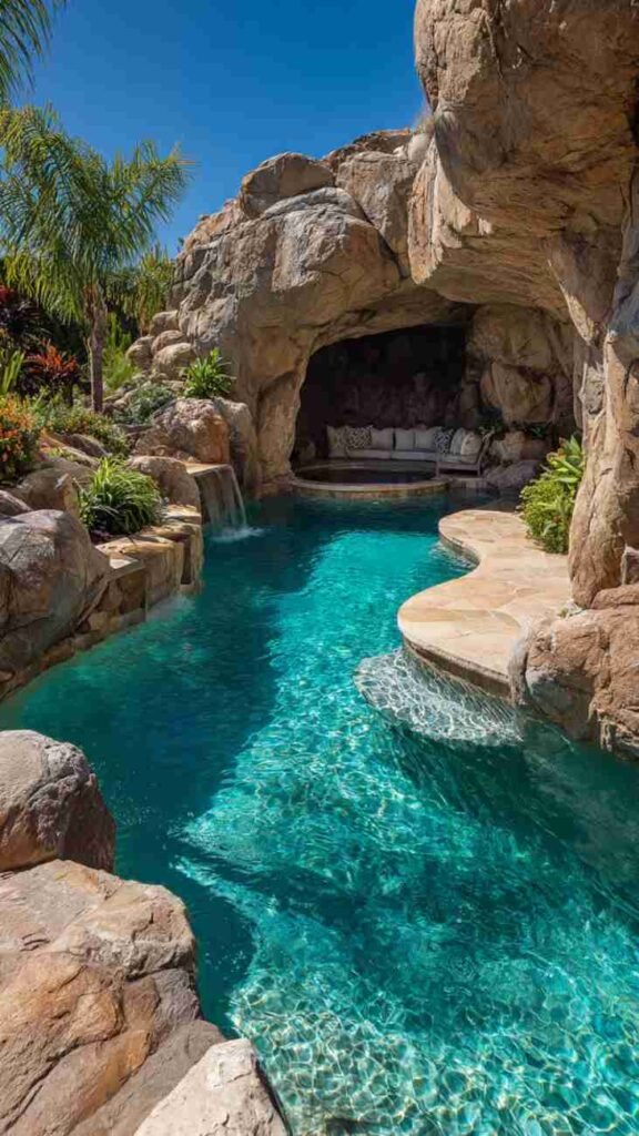 Naturalistic Rock Formation with Grotto