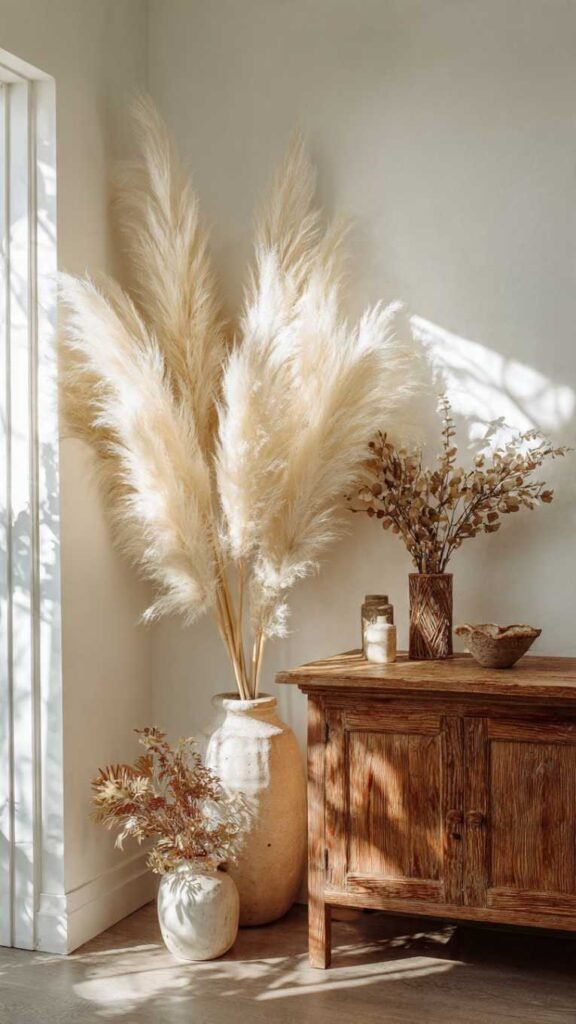 Pampas Grass and Dried Florals