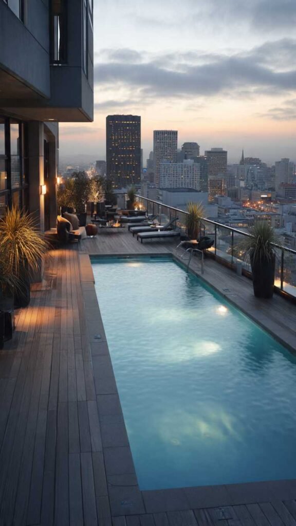 Rooftop Pool with City Views