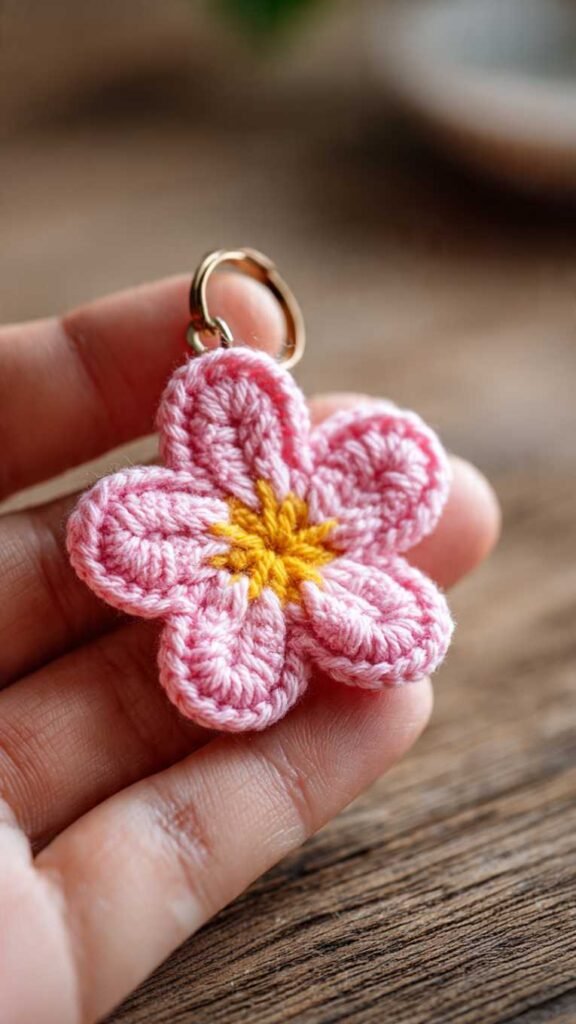 Simple Flower Keychain