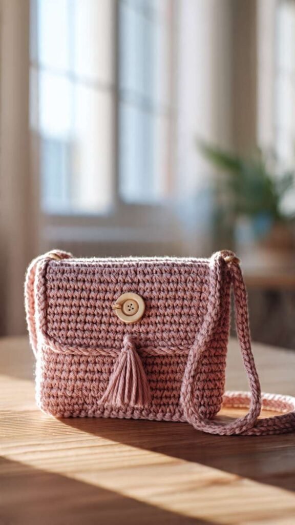 Small Crossbody Bag with Flap