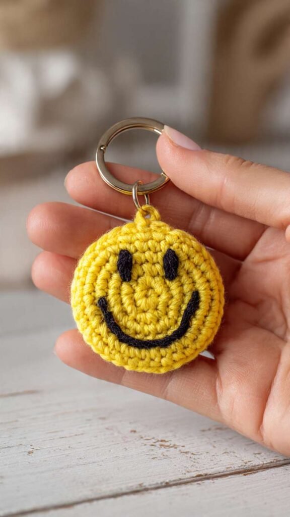 Smiley Face Keychain