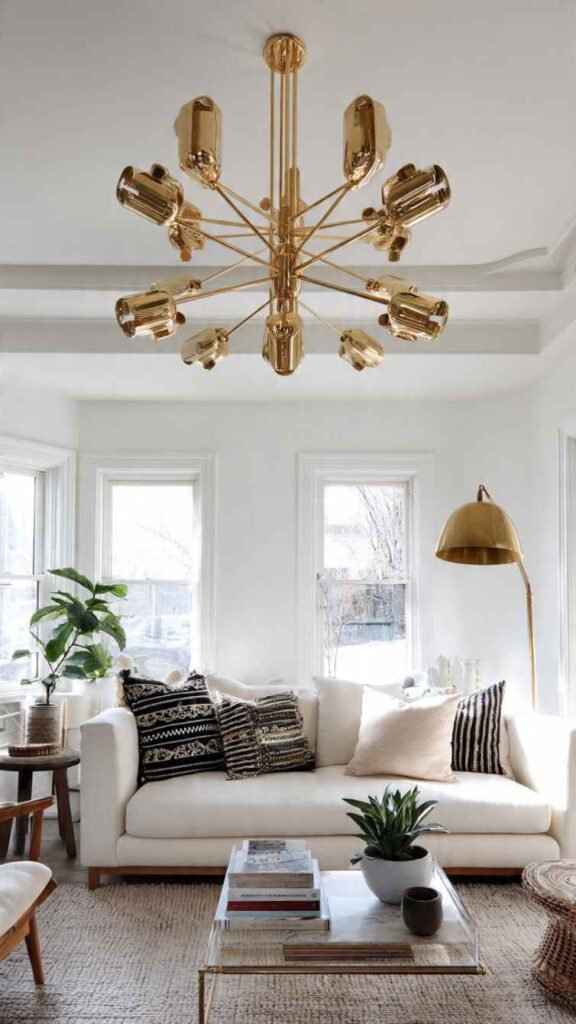 Statement Brass or Gold Lighting
