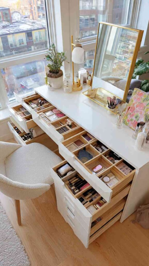 Vanity with Lots of Drawer Storage