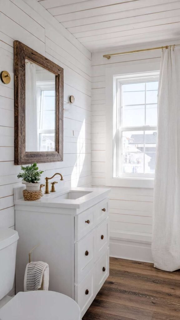 White Shiplap Walls