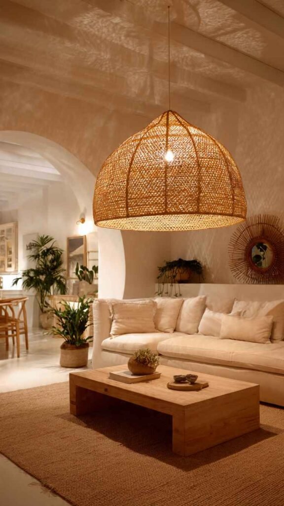 Woven Pendant Light or Statement Chandelier
