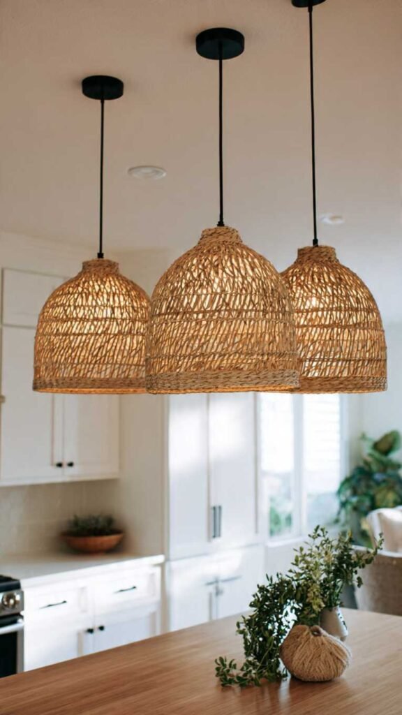 Woven Pendant Lights