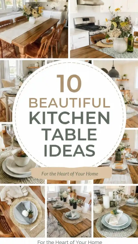 10 Beautiful Kitchen Table Ideas for the Heart of Your Home