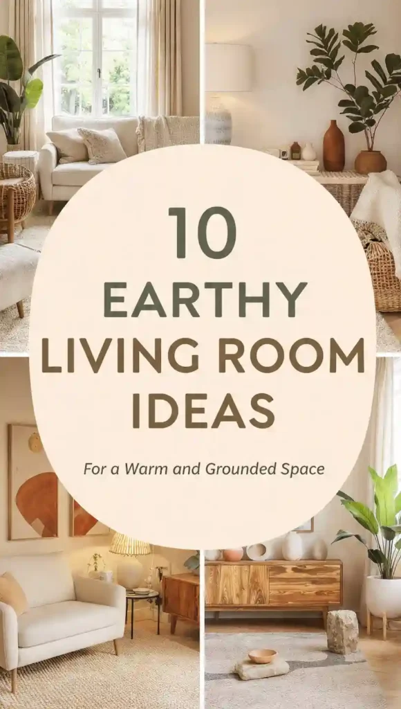 10 Earthy Living Room Ideas for a Warm and Grounded Space