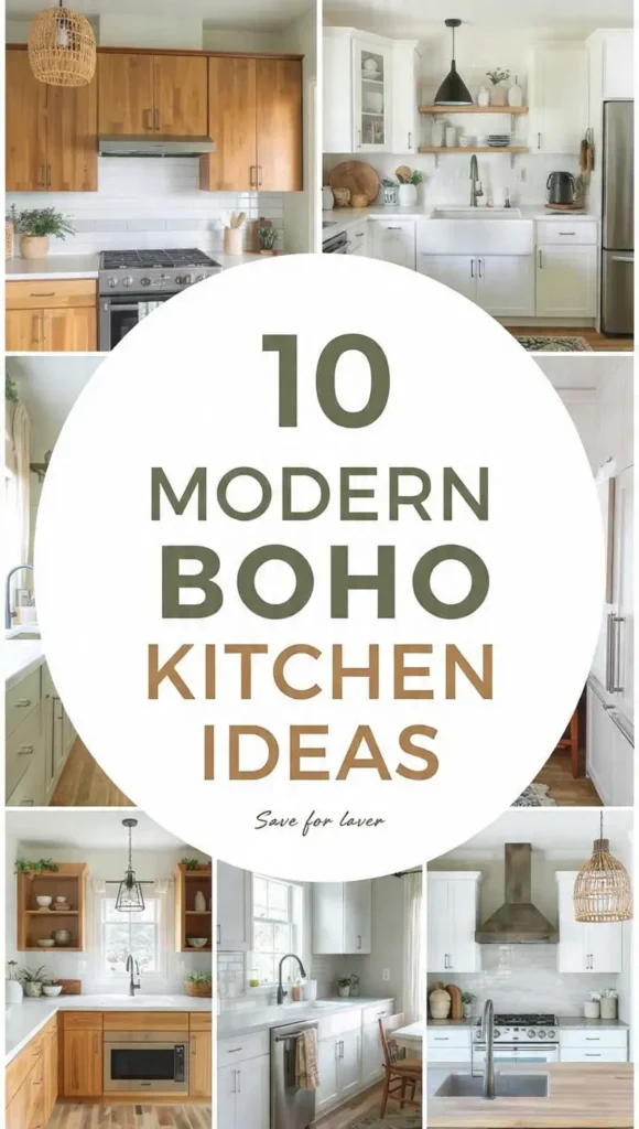 10 Modern Boho Kitchen Ideas That Mix Style and Function Perfectly