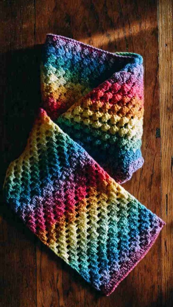 Granny Stripe Scarf