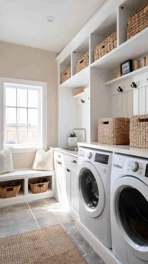 Mudroom with Washer and Dryer