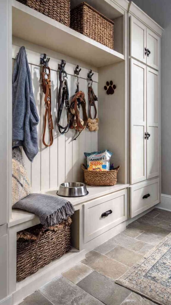 Pet Station in Mudroom