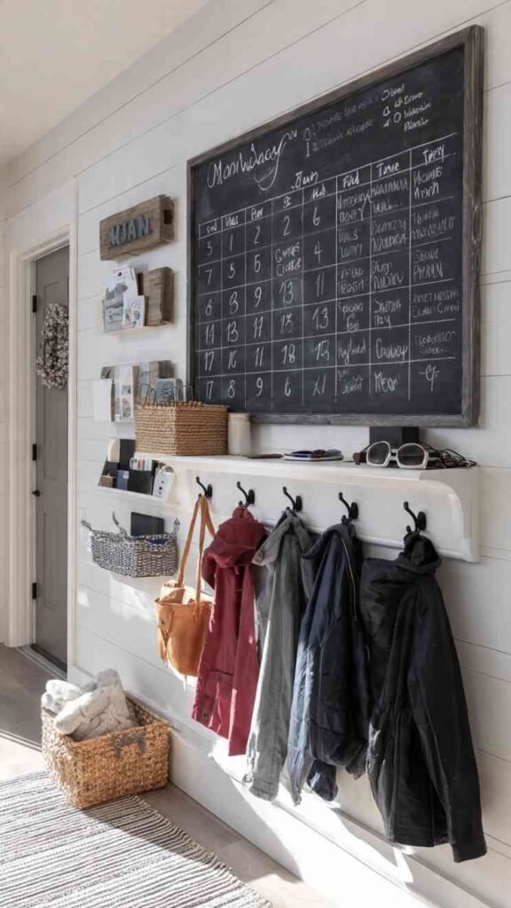 Small Command Center with Calendar and Hooks