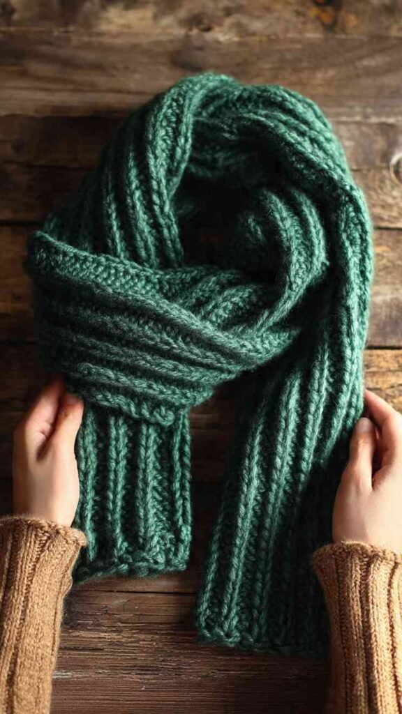 Thick Ribbed Scarf