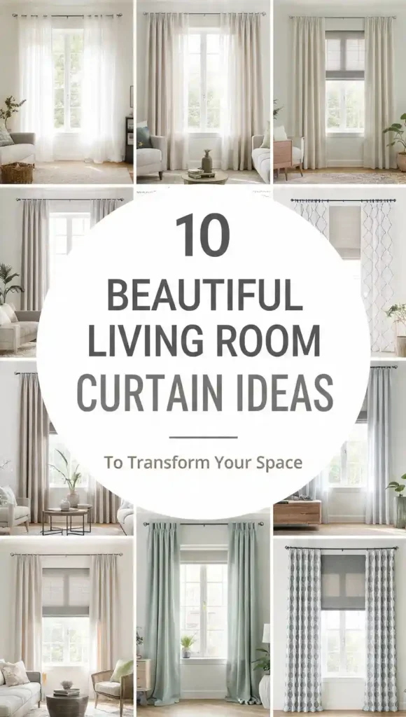 10 Beautiful Living Room Curtain Ideas to Transform Your Space