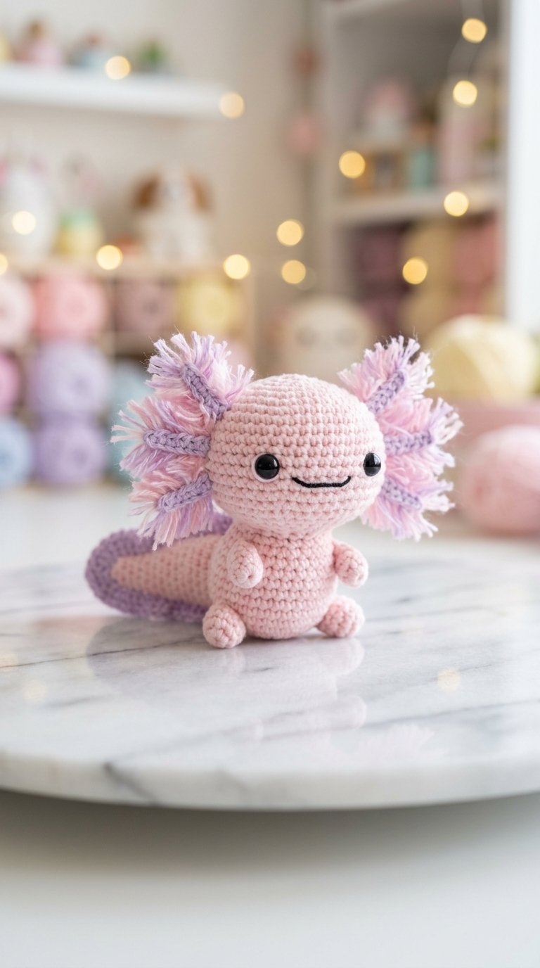 The Adorable Axolotl – A Pastel Dream Pattern