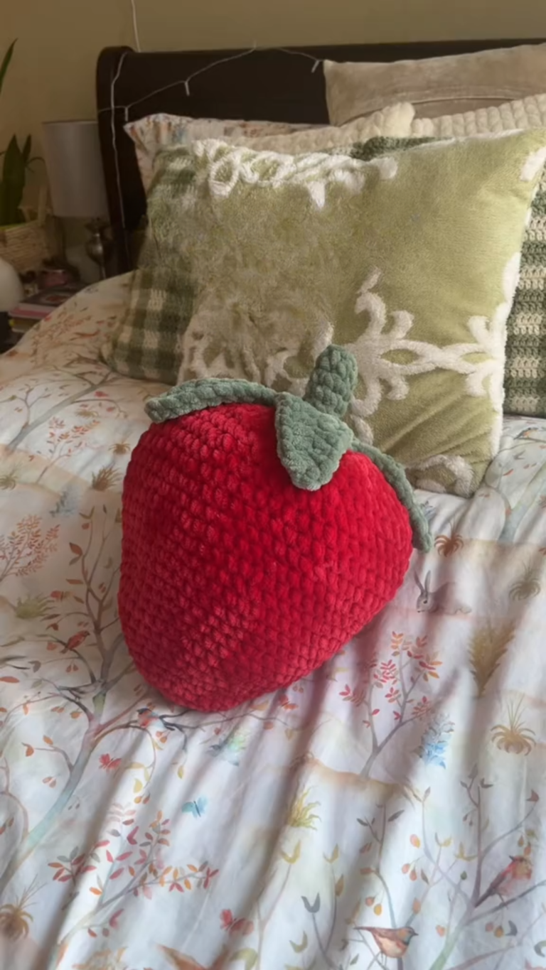 The Jumbo Strawberry Pillow