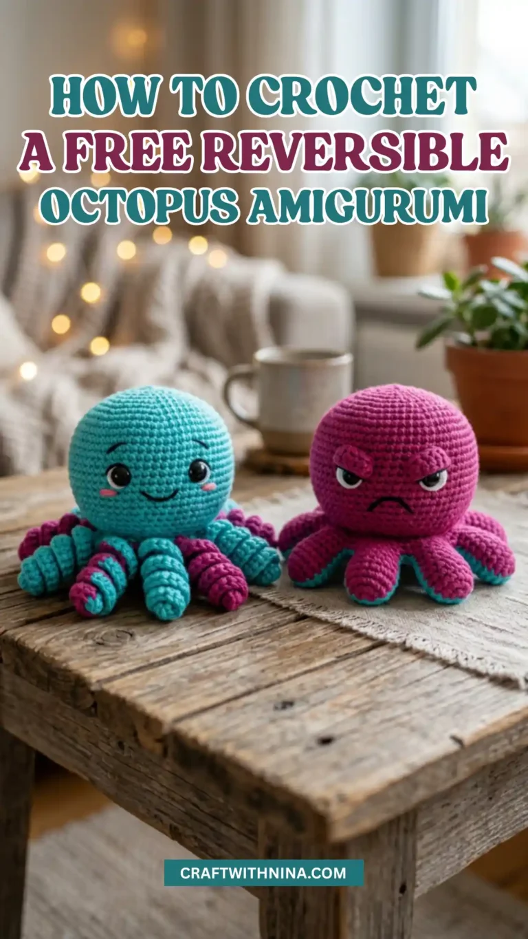 Free Amigurumi Reversible Octopus Crochet Pattern
