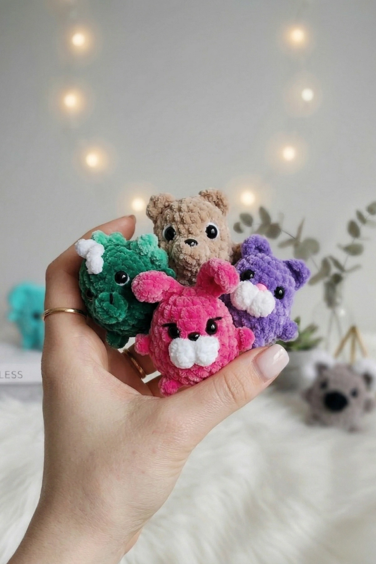 Candy Animals: 10 Tiny Crochet Amigurumi Patterns