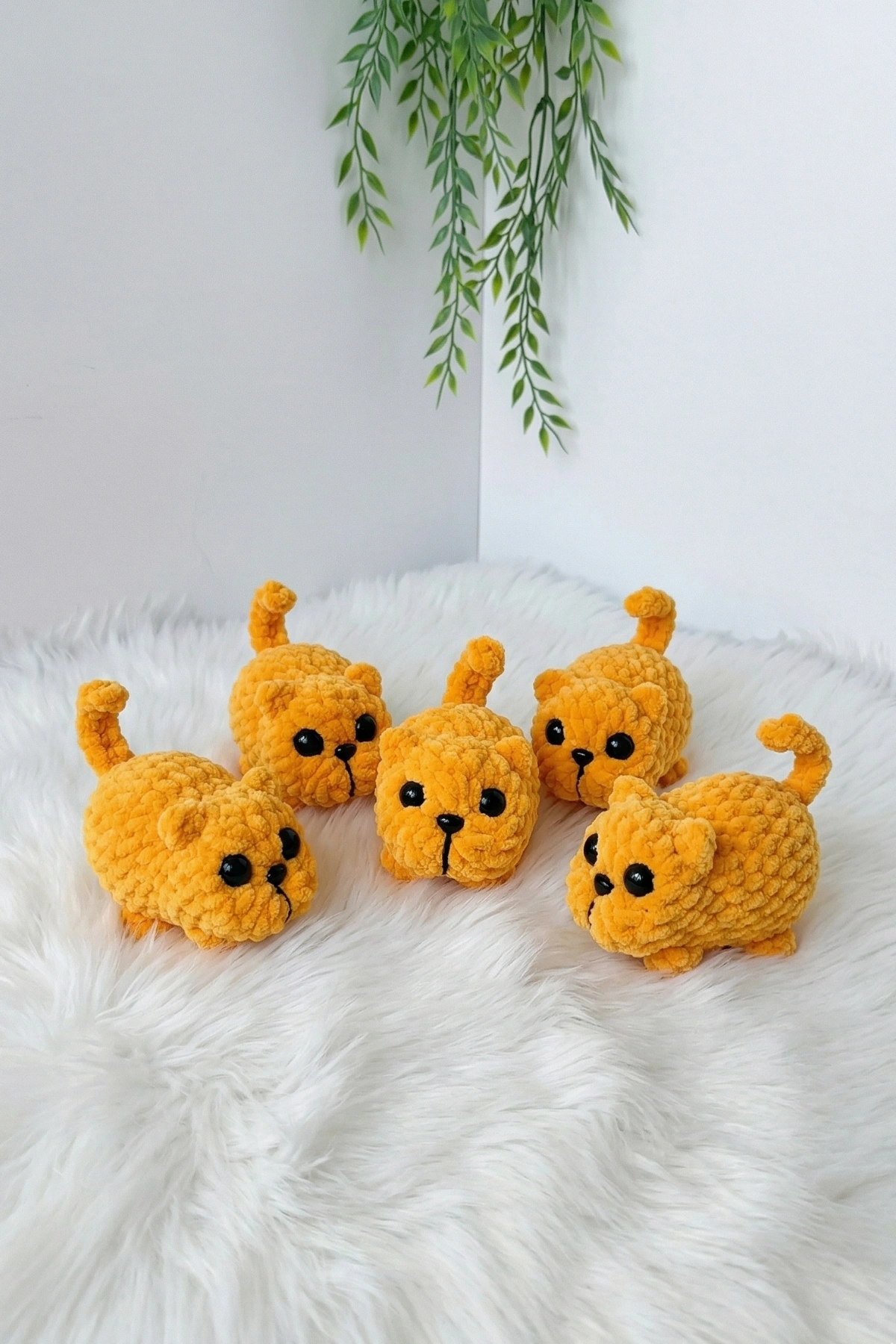 Tiny Puppy Amigurumi — One-Piece No-Sew Crochet Pattern