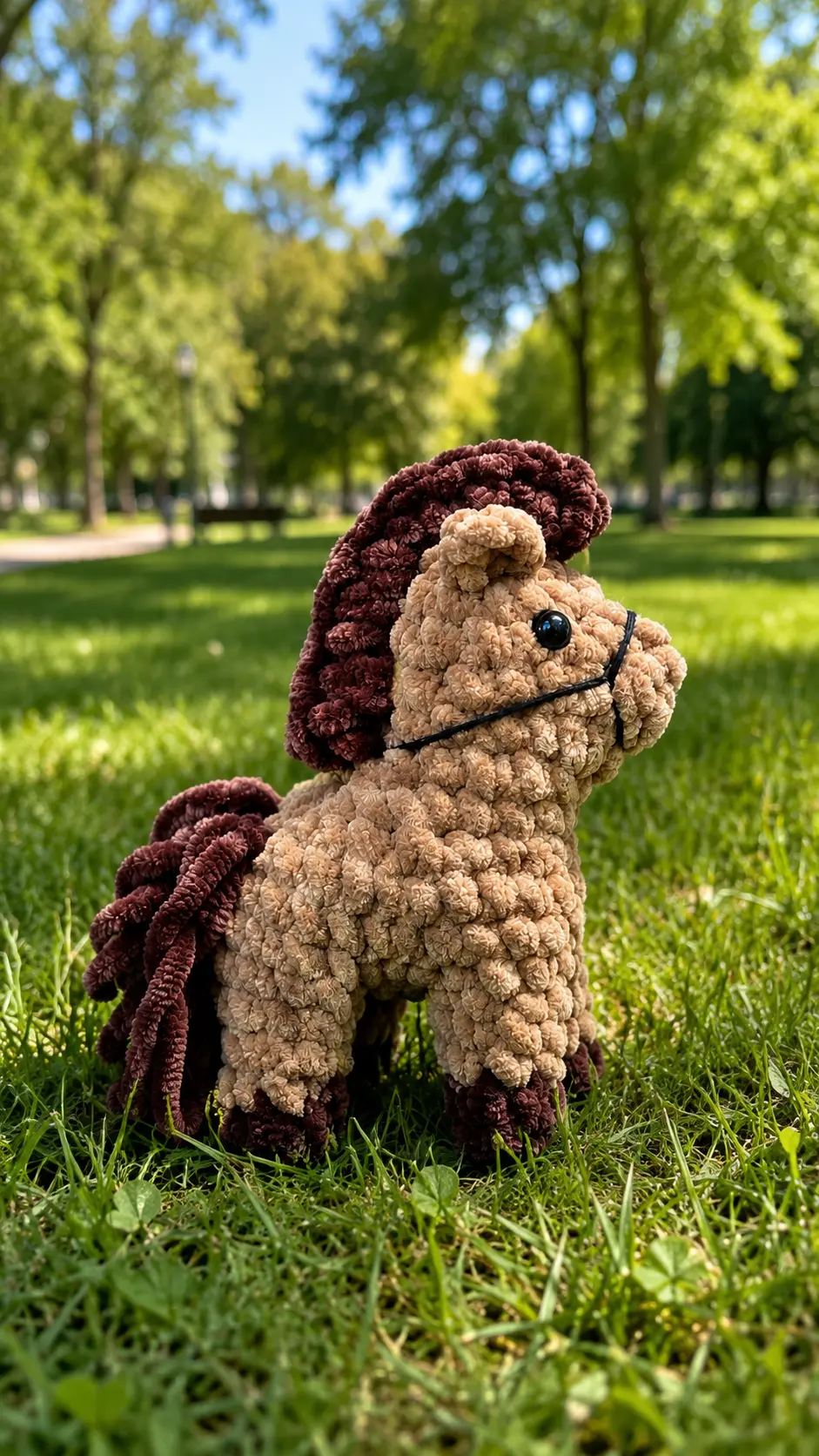 Cute Free Amigurumi Pattern Little Plush Horse Toy