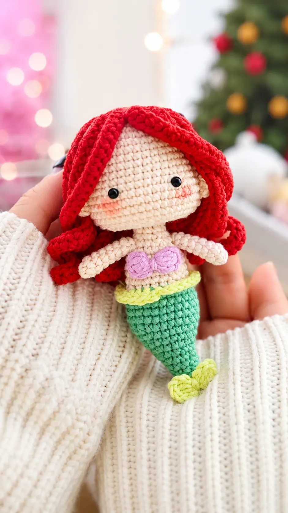 Free Amigurumi Pattern Ariel Mermaid Doll