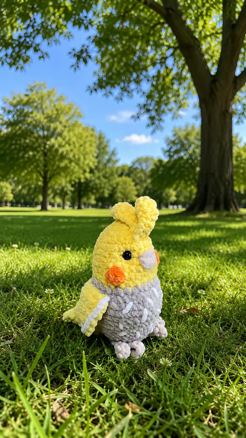 Free Amigurumi Pattern Crochet Cockatiel Plush