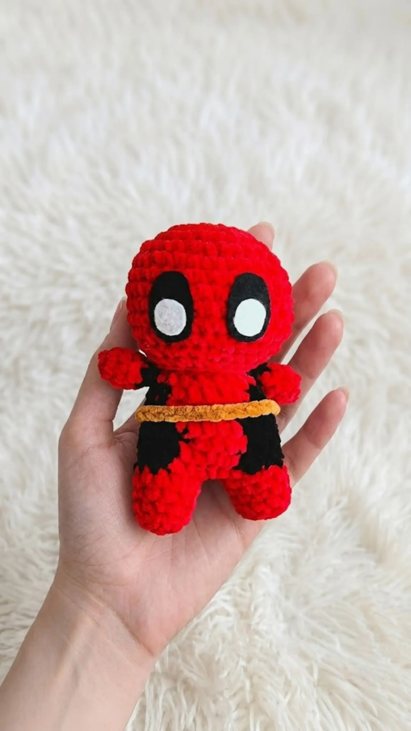 Free Amigurumi Pattern Crochet Deadpool Plush
