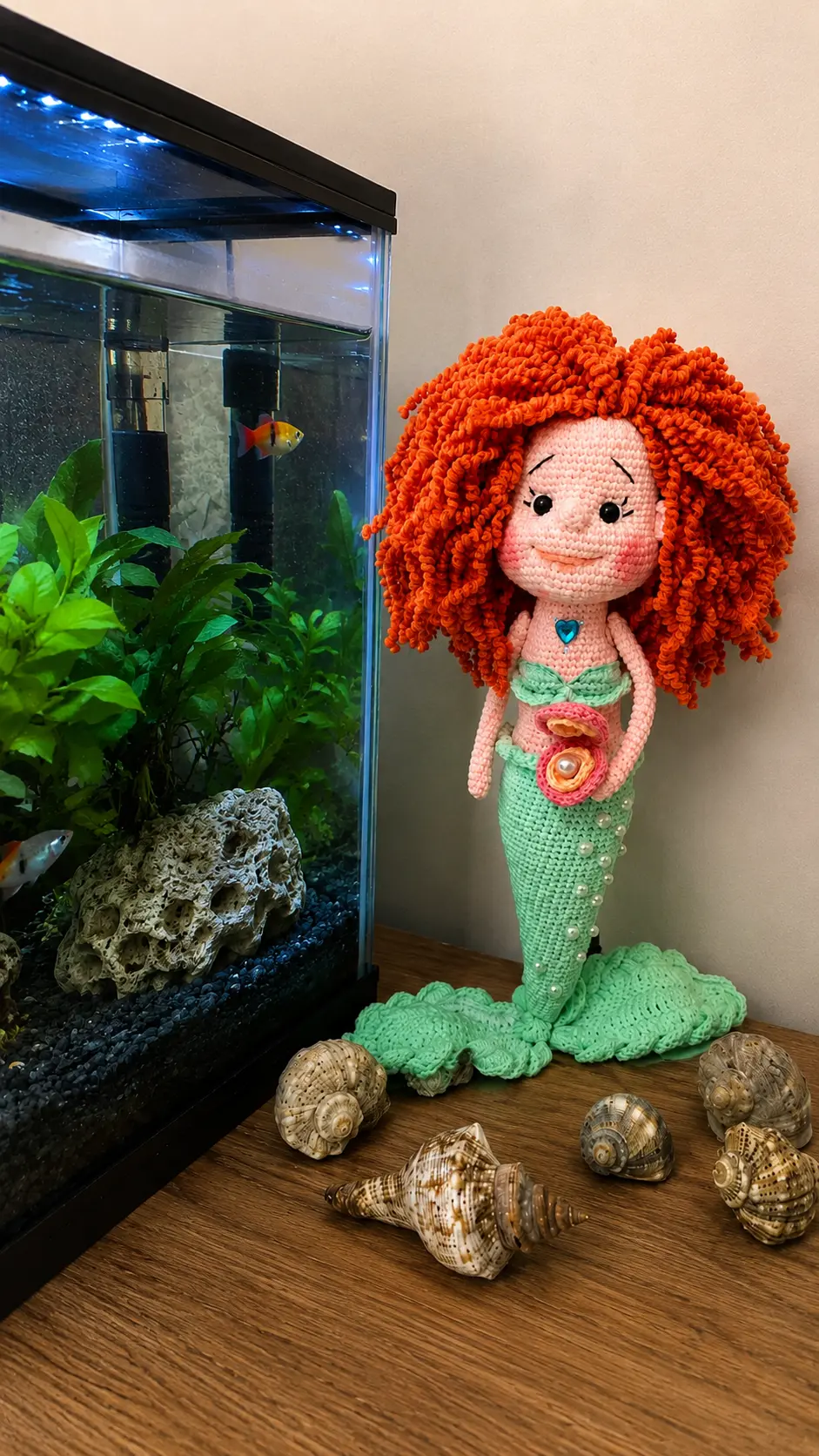 Cute Little Mermaid Doll Free Crochet Amigurumi Pattern